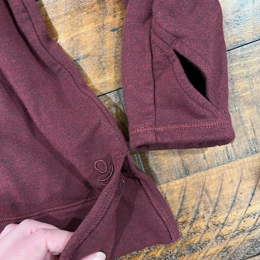 Cuddl Duds Burgundy Long Sleeve Pullover - Picture 3 of 3